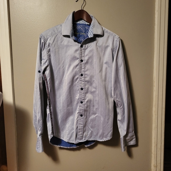 Women's Robert Graham Button Down Shirt XS Light Blue